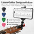 Generic 5 Guitar Head Phone Holder Mount with Picks, Universal Clip-On Smartphone Stand for Guitar & Ukulele