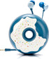 Cute Donut Earbuds for Kids, Wired Earbud & in-Ear Headphones with Microphone and Lovely Storage Case
