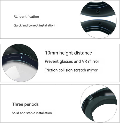 LICHIFIT Myopia Glasses Spacer Rings Frames for Meta Quest 3 VR Headset Lens Scratch-Resistant Protector nearsighted Glasses Bumper