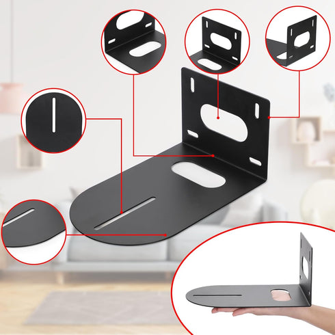 Sumnacon Universal PTZ Camera Mount Bracket, Solid Metal Wall Mounting for Various PTZ Cameras with Screws