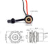 8Pack Female DC Threaded Barrel Jack Panel Adapter 5.5mm x 2.1mm Connector with Dustproof Plug for MP3