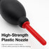 Brvlsoc Rocket-Style Rubber Air Blower Dust Cleaner for DSLR Camera, Lens, and Keyboard Red Duster
