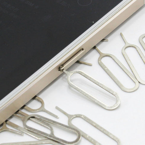 400pcs Beaupretty Sim Card Removal Pins Ejector Tool for Smartphones Universal Phone Sim Eject Pin Silver Metal