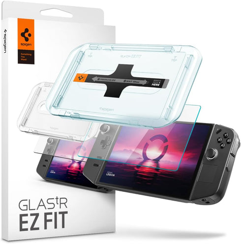 Lenovo Legion Go Spigen GlasTR EZ FIT Tempered Glass Screen Protector - 1 Pack for ultimate protection.