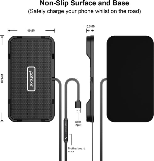 POLMXS 15W 11/12/12/14/15 S21/S22/S23/24 (C12Y) Wireless Charger Car Charging pad, Fast Wireless Phone Charger Cell