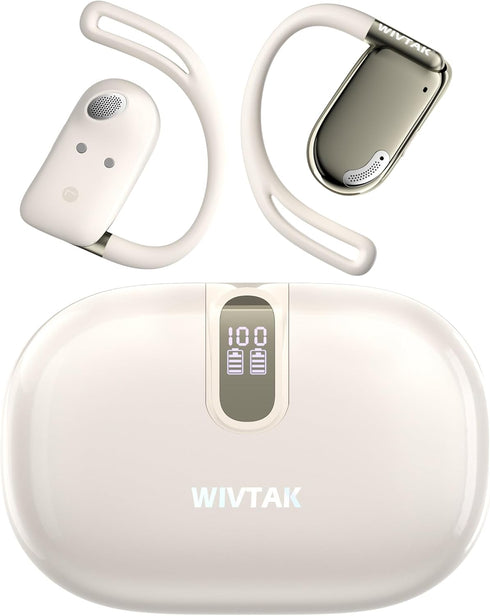 Wireless Earbuds, Open-Ear Sports Bluetooth Headphones, Acoustic Chamber Audio, ANC Call Noise