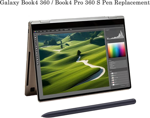 Galaxy Book4 360 / Book4 Pro 360 S Pen Replacement for Samsung Galaxy Book4 360, Book4 Pro 360 Stylus (Black)