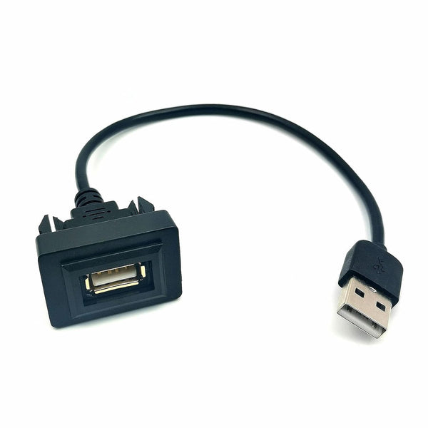 Car Dash Flush Mount USB Port Panel Extension Cable Adapter for Toyota Vios/ALTIS (35 24mm)
