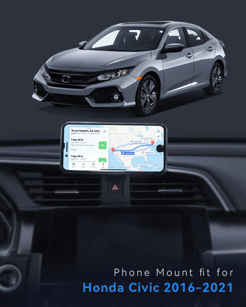 BEHAVE Strong Magnetic Phone Mount for Honda Civic 2016-2021,Adjustable Phone Holder for Air Vent Compatible with iPhone,Smartphones