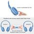 SIMOLIO Kids Headphones Wired for School, 85dB 94dB 104dB Volume Limited, Foldable & Adjustable, Stereo Over Ear