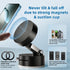 AUKSKY 17 16 15 14 13 12, Vacuum Magnetic Phone Holder, Foldable Car Mount with Windshield Suction Cup & Metal Ring
