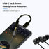 2pack Type C to 3.5mm Female Headphone Jack Adapter, USB C to Aux Audio Dongle Cable Earphone Jack Converter Compatible