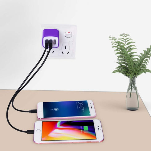 3 Port USB Wall Charger, Multi-Port USB Plug, 5V 3.1A USB Wall Plug Compatible with iPhone 14 13 12 11 Xs XR 8 7 6S,