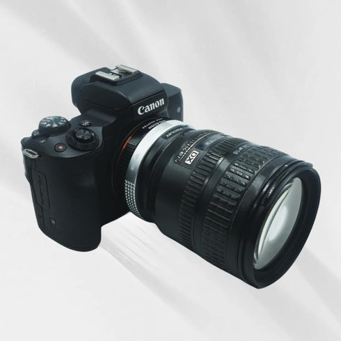 Lens Mount Adapter with Aperture Control Ring for Nikon G F AI AIS D AFS Lens to Canon EF-M (EOS M) Camera