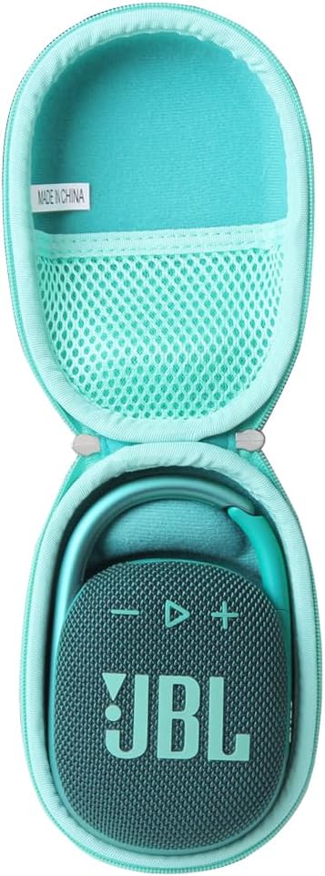 Travel Case for JBL Clip 4, Portable Mini Bluetooth Speaker (Teal)