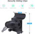 HOLACA Upgraded Vinyl Siding Clips for Arlo Ring Security Camera, Weatherproof Stainless Steel Material (1 Pack, Black)