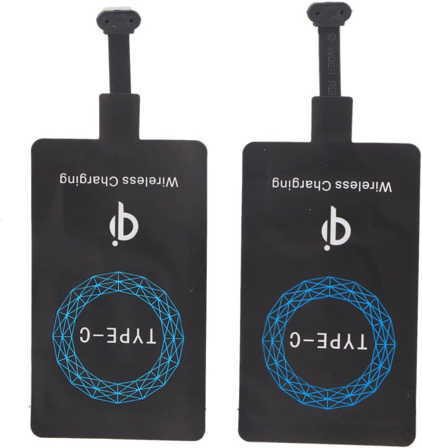 Wireless Charger, 2PCS Type C Wireless Charger Self Adhesive Sticker Charging Receiver for Mobile Phones