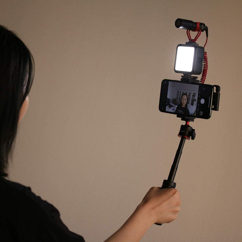 ULANZI MT-08 Extension Pole Tripod, Mini Selfie Stick for Webcam, iPhone, Canon, Sony Cameras