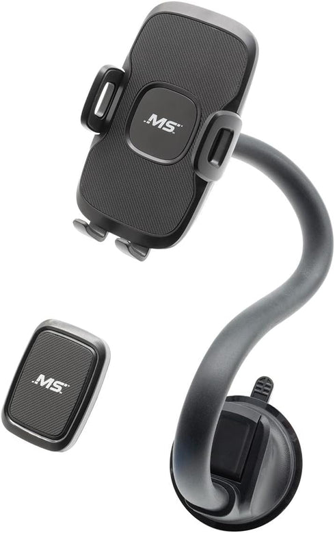 MobileSpec MBM11103 Universal Windshield Mount with 2 Mounting Styles: Cradle and Magnet