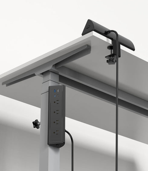 Jgstkcity Strip,20W Mount,1875W Outlets,2 USB-C,2 6 Desk Clamp Power Fast Charging Station,Surge Protector Nightstand