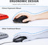 iClever Bluetooth Mouse, Wireless Dual Device Mouse with 5 Adjustable DPI, Rechargeable, Ergonomic Design for Laptop, PC