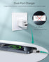 AILKIN iPhone 15 Pro Max Charger - Fast Charging USB C Type Cable + USB Wall Charger for Apple Phone
