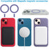 6 Pack Universal Metal Rings Sticker for MagSafe Magnetic Wireless Charger, Compatible with iPhone 13 12 Pro Mini Max,