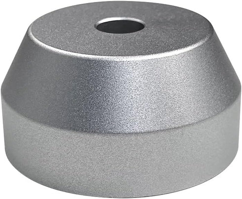 45 RPM Record Adapter Solid Aluminum 7 Inch Vinyl Record Dome 45 Adapter for Turntables (Silver)