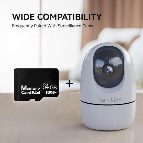 Heart Link 64GB Micro SD Card - Fast and Reliable Storage