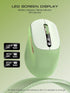 XISOGUU 5.0/4.0 2.4G Wireless Bluetooth Mouse, Bluetooth & Tri-Mode, Type-C Rechargeable with LED Screen Display