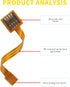 PinQiongZhe 3.9in/10cm2pcs Nano SIM to Micro SIM Card Extension Cable Cell Phone Card Slot Cable Adapter FPC Test Board