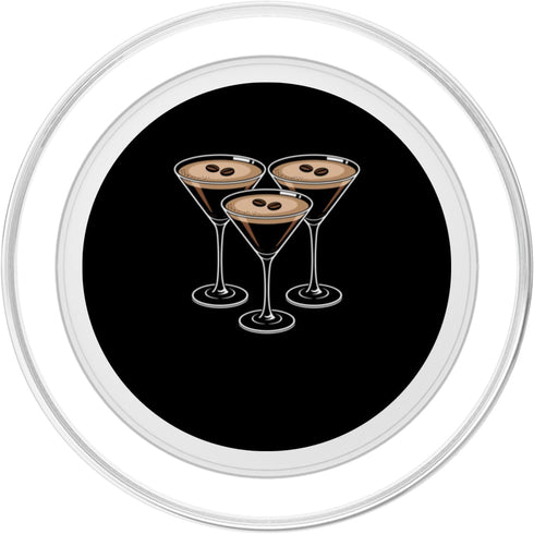 Cocktail Hour Studio Watercolor Cocktail Trio Minimal Bar Cart Aesthetic PopSockets PopGrip for MagSafe