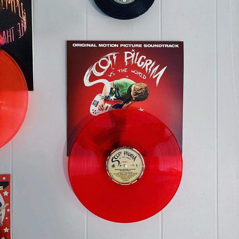 Record Props Vinyl Record Display - Combine Vinyl and Album Cover on Wall, Doubles as Now Playing Stand
