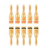 Taidda 10 Pcs Portable Lightweight Sturdy Durable Gold Plated Speaker Banana Connector Plug Wire Audio Adapter