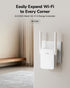Cudy RE1500 AX1500 6 2.4G 5G 10/100Mbps WiFi Range Extender Dual Band Wireless Booster with Mesh Support WPS Button