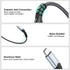USB C to Micro USB Cable 3 ft, FEMORO Micro USB to USB C Adapter Cable Braided USB-C Type C to Micro USB Cable OTG 480Mbps Charing Data Transfer Compatible for MacBook Pro, Galaxy S22 S21 S10, LG, HTC