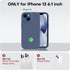 Vooii iPhone 13 Case - Navy Blue, Liquid Silicone, Shockproof, Camera Protection, Soft Anti-Scratch Microfiber Lining,