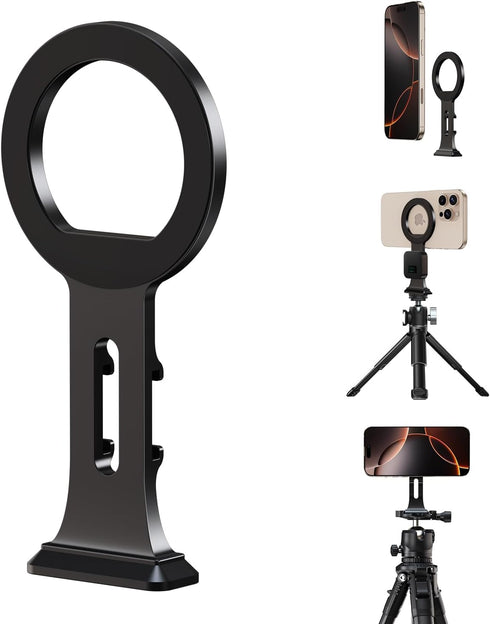 elitehood Aluminum Magsafe Tripod Phone Mount, Compact Phone Holder for Tripod with Arca