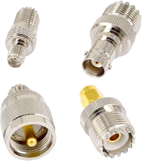 onelinkmore 20 Type Set UHF PL259 SO239 Mini UHF Adapter Kits UHF to SMA/BNC/MCX/FME/F/TNC/Mini UHF RF Coaxial Adapter