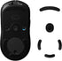 kwmobile Mouse Feet Replacement for Logitech G Pro Wireless Gaming Computer Mouse Skates Sticker - Black