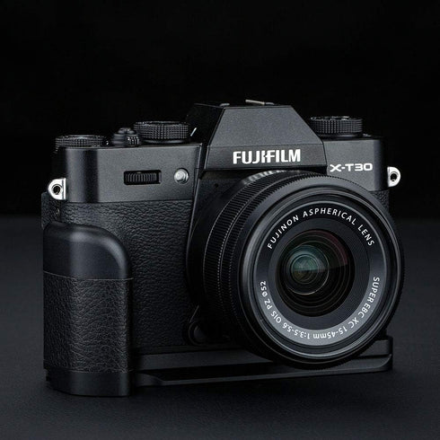 Metal Hand Grip L Bracket for Fuji Fujifilm X-T30 II, X-T30, X-T20, X-T10 with Battery Compartment Opening