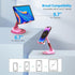 YXLILI 360 iPhone14/13/12/11 Tablet(4-9.7in)-Pink Foldable Phone Stand Adjustable Angle Height Cell Phone Holder