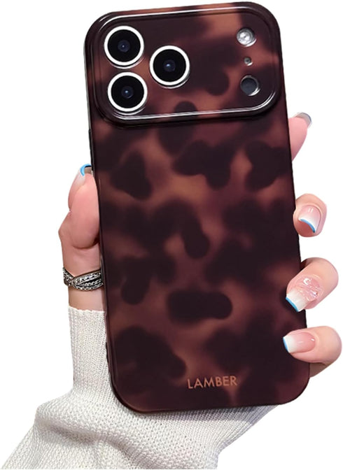 XQAGU Cute Phone Case for iPhone 17 Pro Max Case Tortoise Shell Pattern