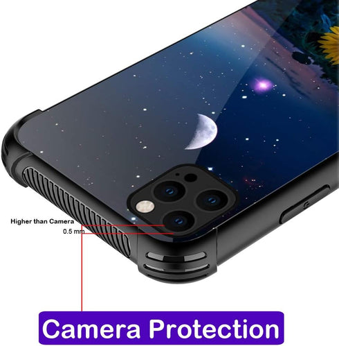 Compatible with iPhone 12 Pro Case, Non-Slip Soft TPU Bumper, Shockproof Protective Case for Women