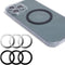 Universal Metal Rings Compatible with Magsafe Charger/Wallet/Battery Pack, Ultra-Thin Sticker for iPhone and Samsung