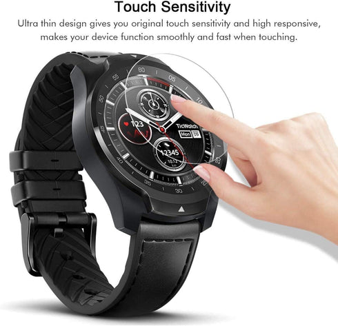 Universal Round Watch HD Screen Protector, Anti-Scratch, Anti-Fingerprint Tempered Glass, 31mm Diameter, 3 Pack