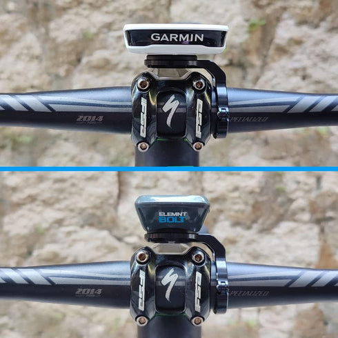 Mountain Bike Mount for Garmin Edge Wahoo Elemnt Bryton Rider Stages Dash Hammerhead Karoo, Black