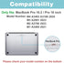 ProCase Slim Hard Shell Case for MacBook Pro 16.2 Inch 2024, with Keyboard Cover and Touch ID