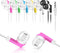 Kids Bulk Earbuds Headphones 50 Pack Multi Colored Wholesale Wired Earphones Perfect