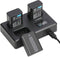 JYJZPB NP-FW50 Battery 3-Pack with Upgraded Triple Slot LCD Charger, Compatible for Sony ZV-E10, Alpha A6000 Series